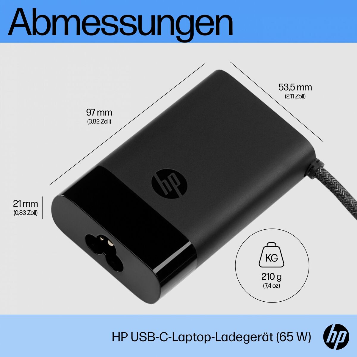 Laptopladekabel HP USB USB-C