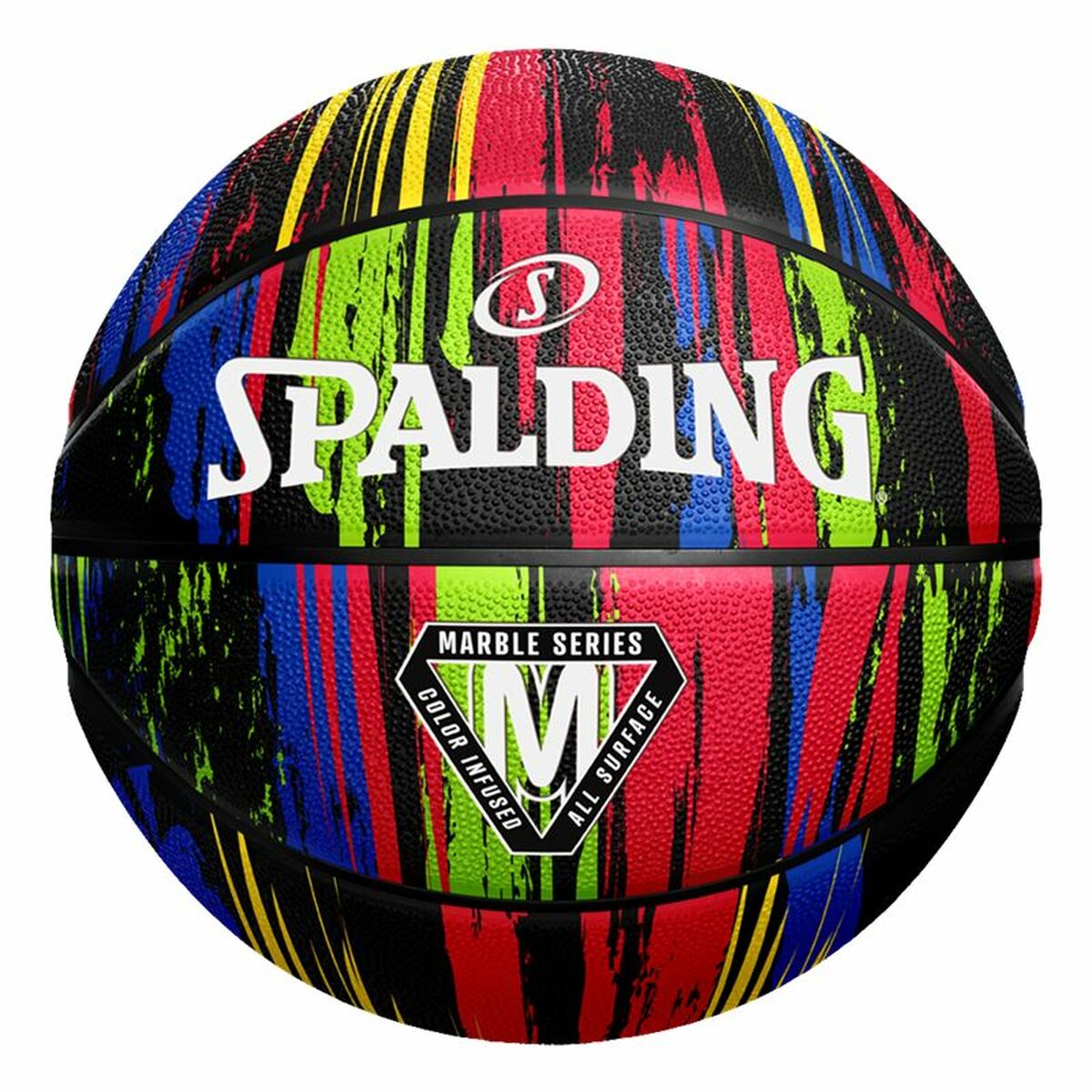 Basketball Spalding Marble Series Schwarz 7