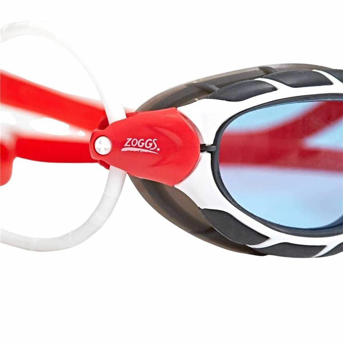 Schwimmbrille Zoggs Predator Rot Weiß klein