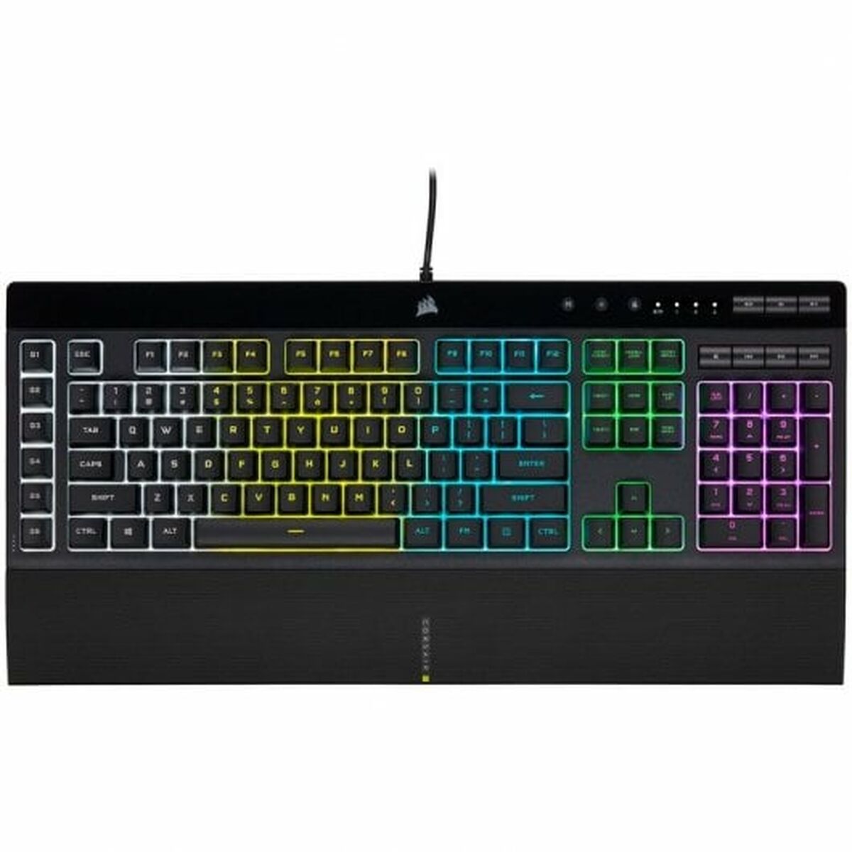 Pack gaming Corsair K55 RGB PRO + HS55 + HARPOON RGB PRO + MM100 Qwerty Spanisch