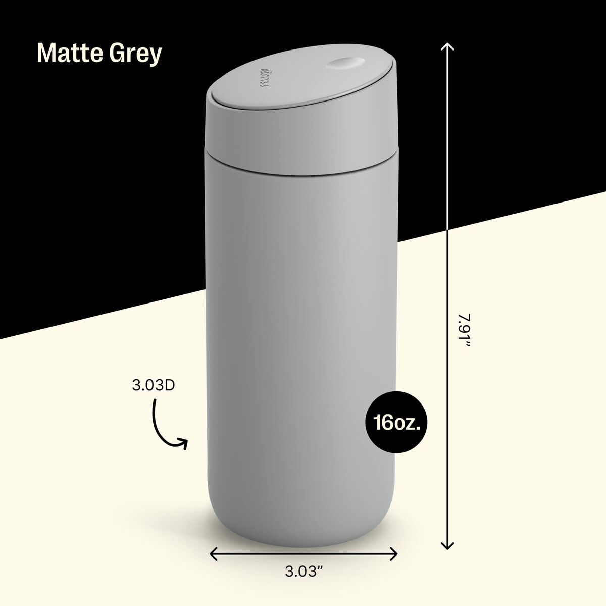 Thermosflasche Fellow 473 ml Grau