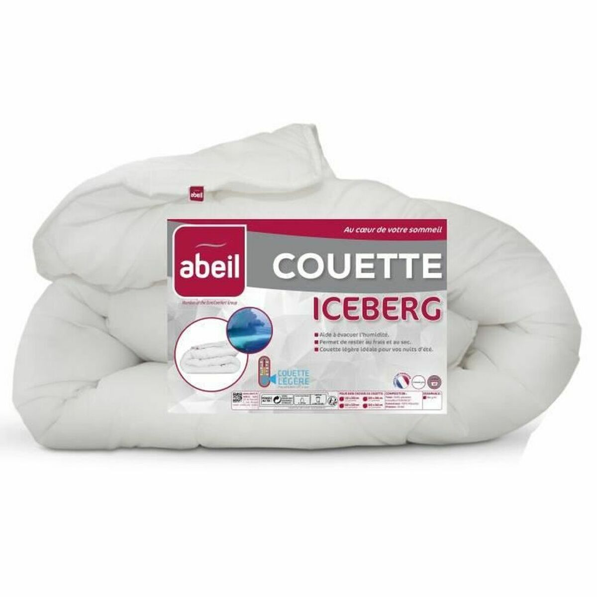 Bettdecke Abeil Iceberg Weiß Leichtgewicht 200 g/m² 220 x 240 cm