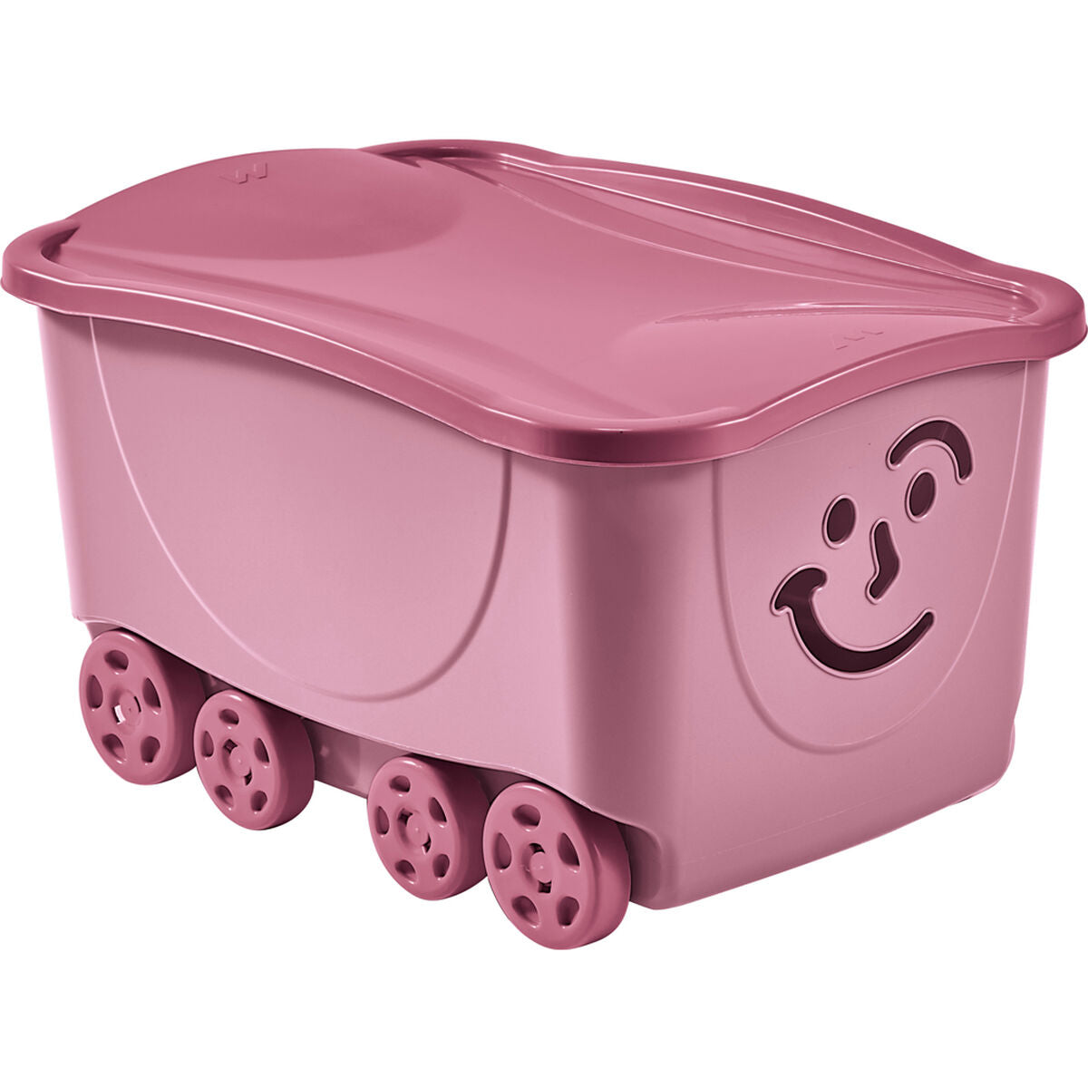 Aufbewahrungsbox mit Deckel Mondex Fancy Smile Mit Rädern 58 x 39 x 32 cm