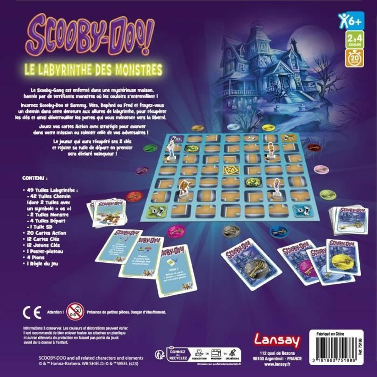 Tischspiel Scooby-Doo Le Labyrinthe des Monstres (FR)