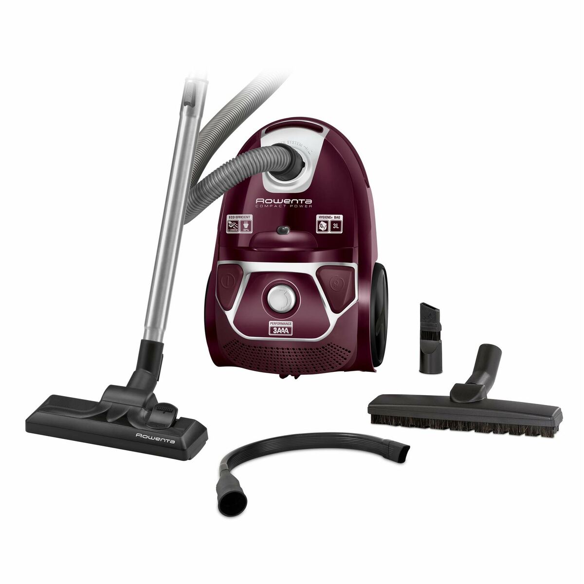 Staubsauger mit Beutel Rowenta 3L 750 W Easy Brush Lila Violett Purpur 2000 W 750 W