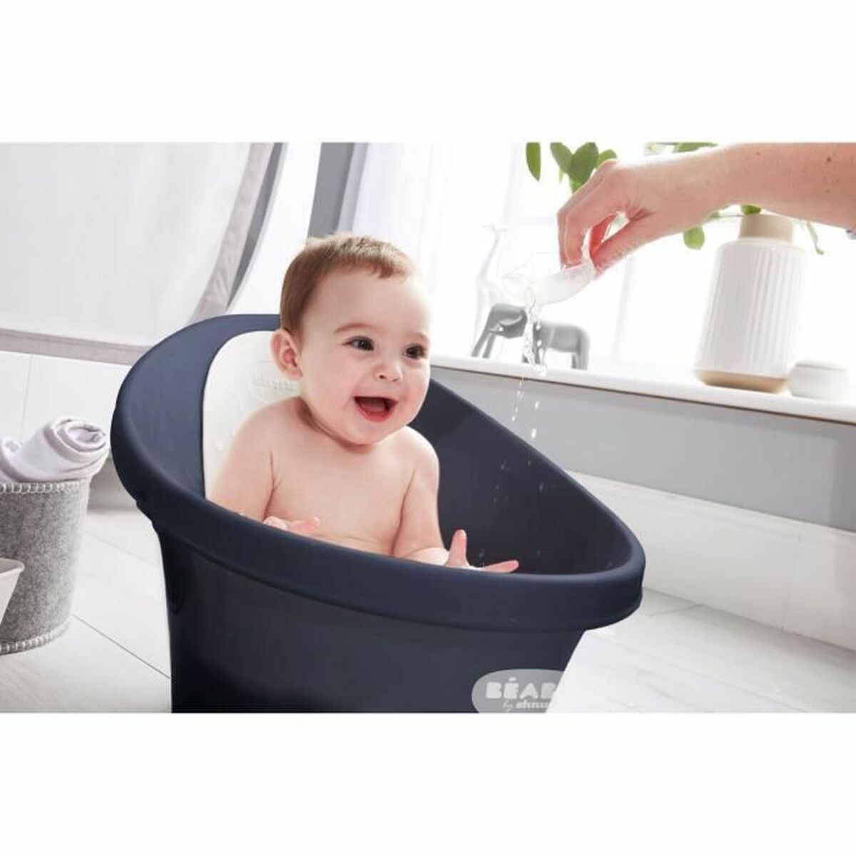 Badewanne Béaba Shnuggle 39 x 62 x 36 cm Marineblau