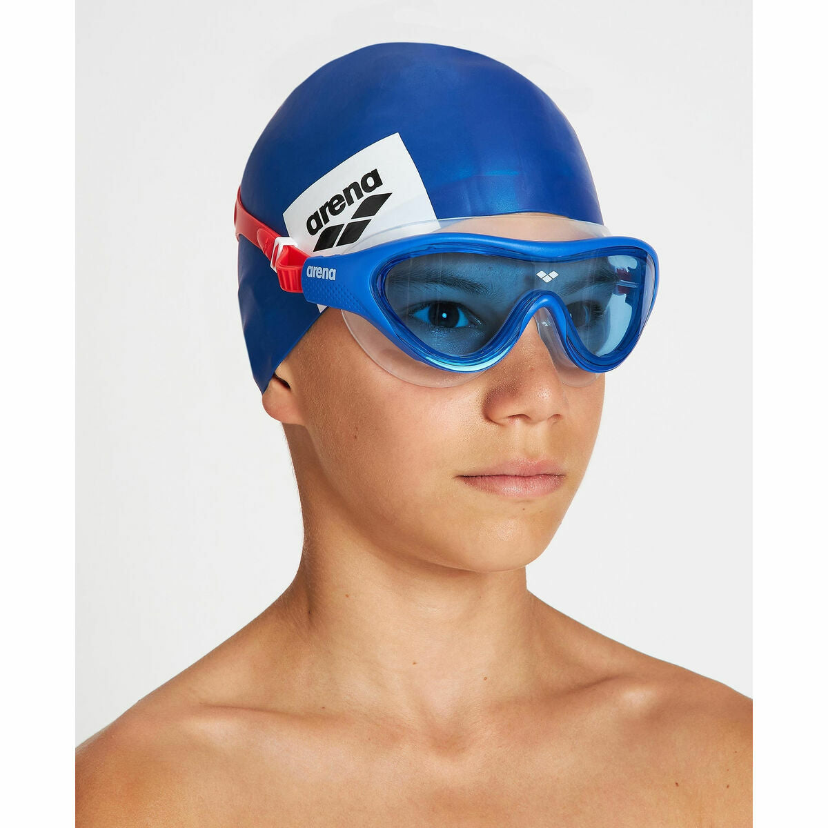 Kinder-Schwimmbrille Arena The One Mask Jr Blau