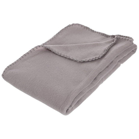 Fleece-Decke Atmosphera Braun Baumwolle 125 x 150 cm