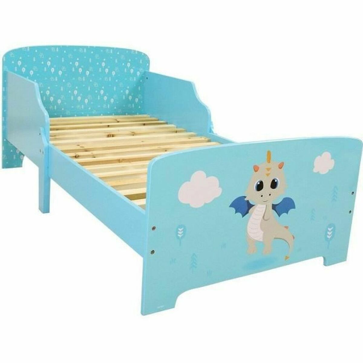 Bett Fun House LEON THE DRAGON 140 x 70 cm Holz MDF