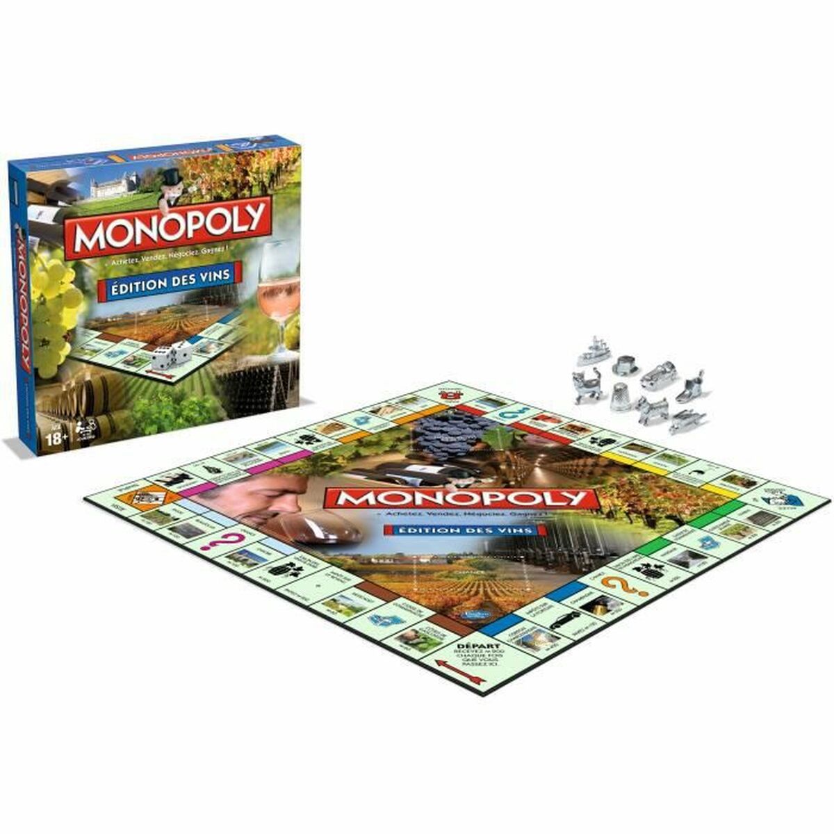 Tischspiel Winning Moves MONOPOLY  Editions des vins (FR)