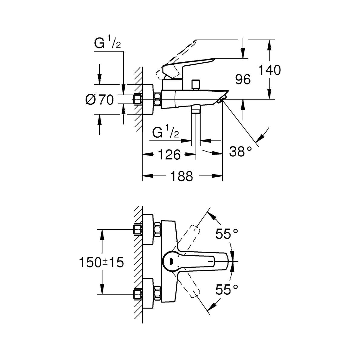 Mischbatterie Grohe 23206002