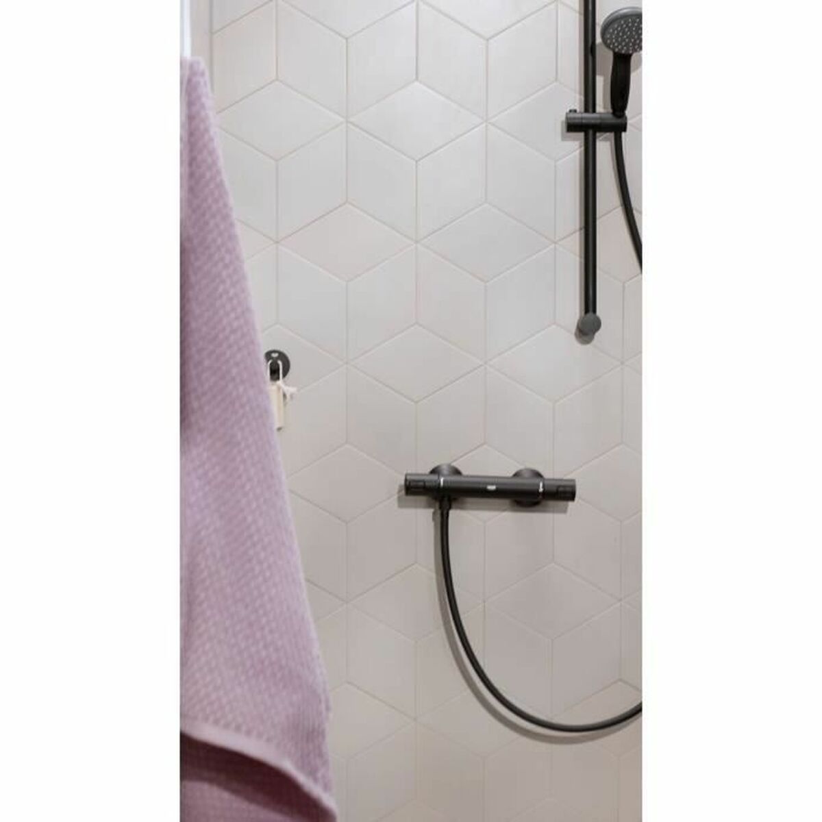 Bimando-Hahn Grohe Precision Start Dusche Matte Hinterseite Metall