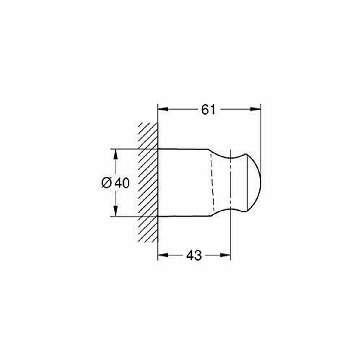 Halter für die Dusche Grohe 27958000 Metall