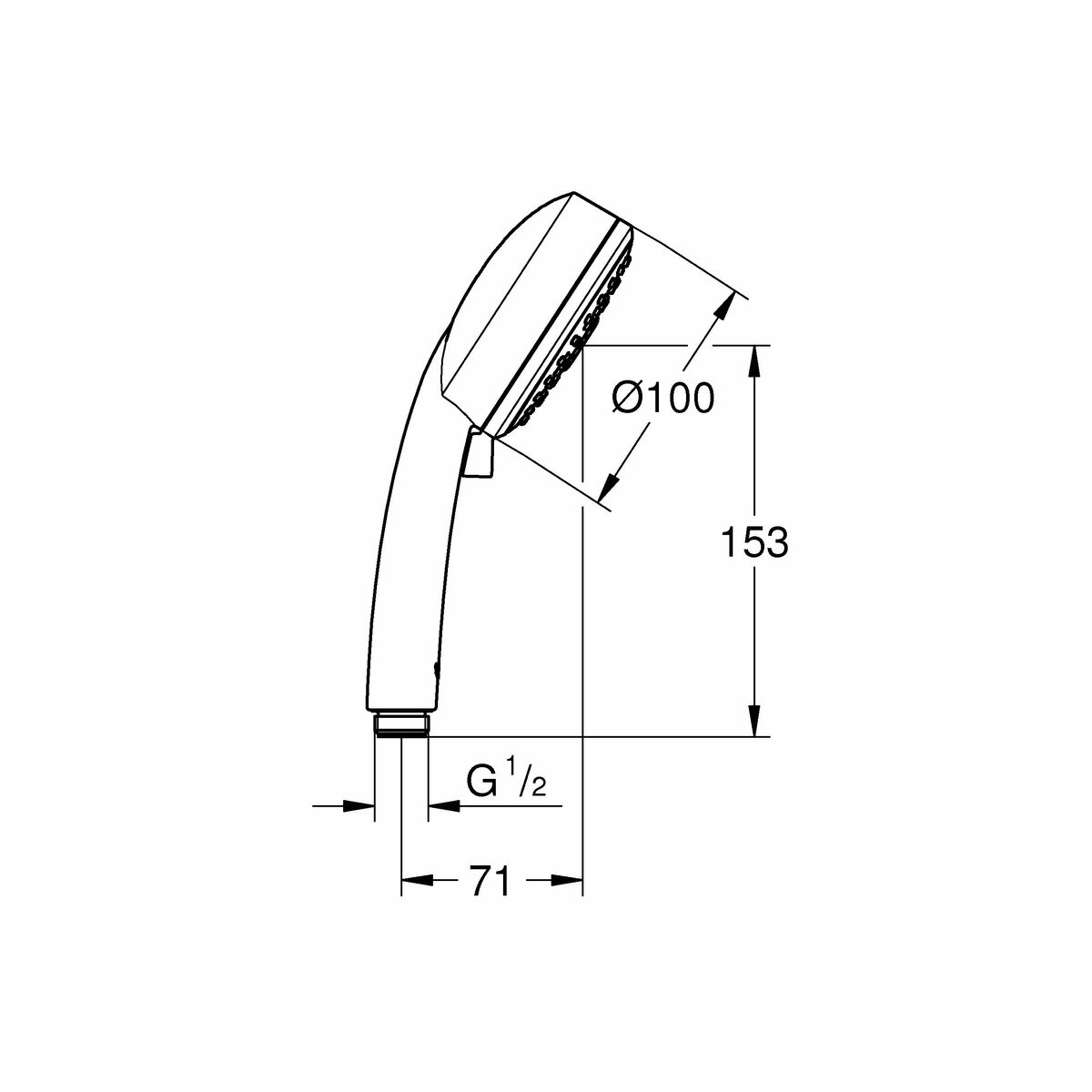 Duschkopf Grohe 26093000 3 Positionen