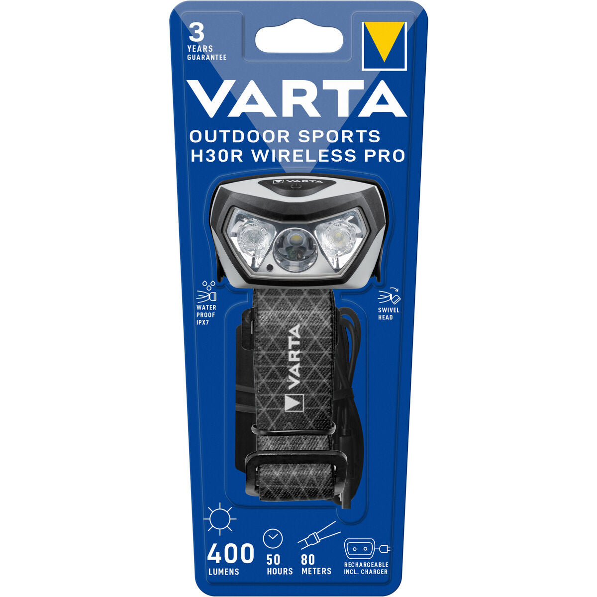 Taschenlampe Varta SPORTS H30R PRO