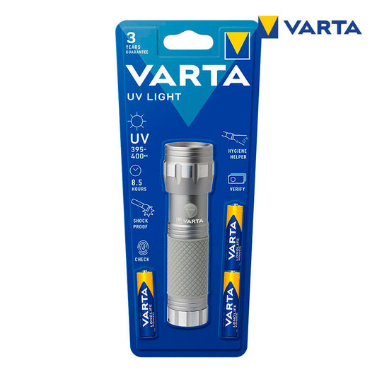 Taschenlampe Varta UV-Lampe Grau Aluminium