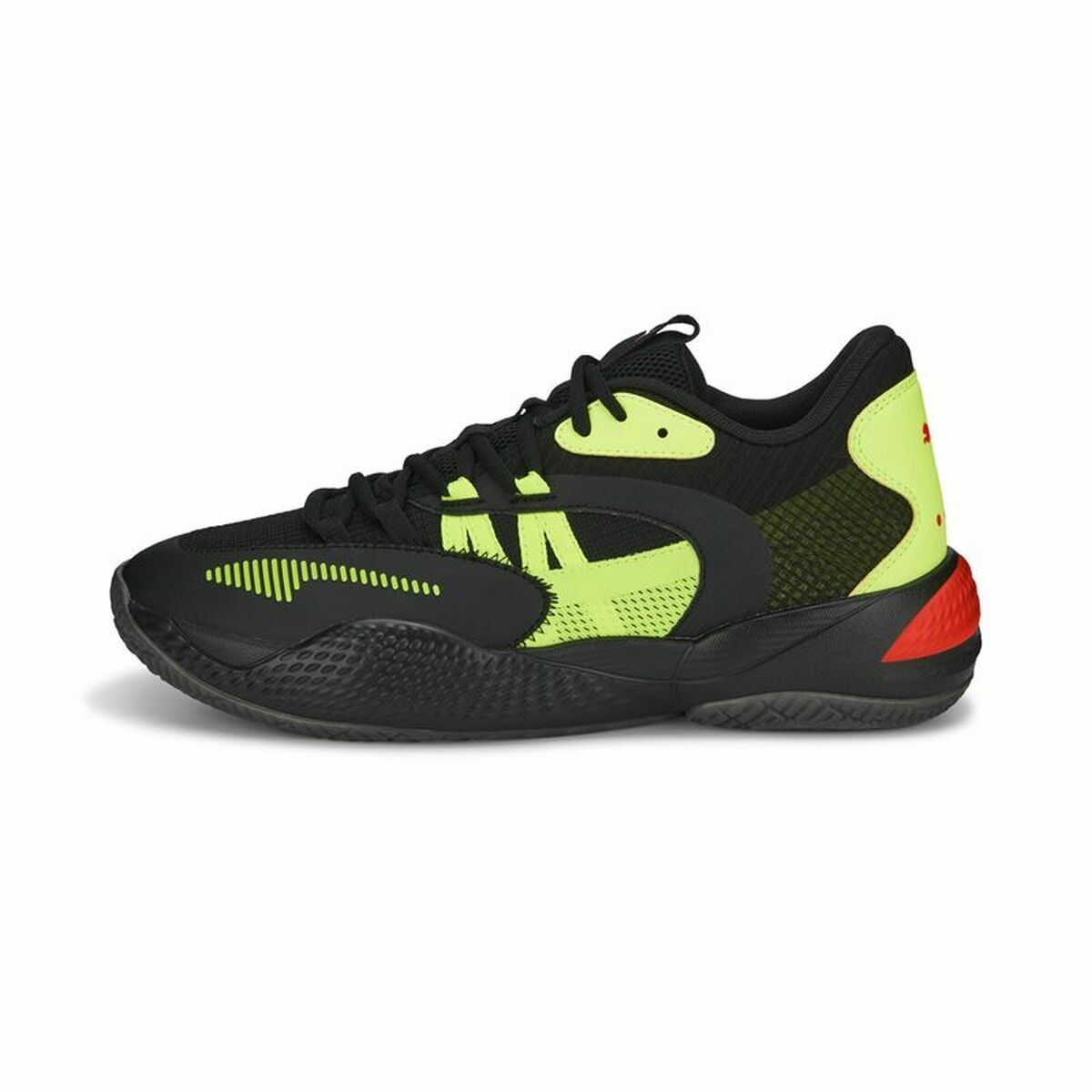 Basketballschuhe für Erwachsene Puma Court Rider 2.0 Glow Stick Gelb Schwarz