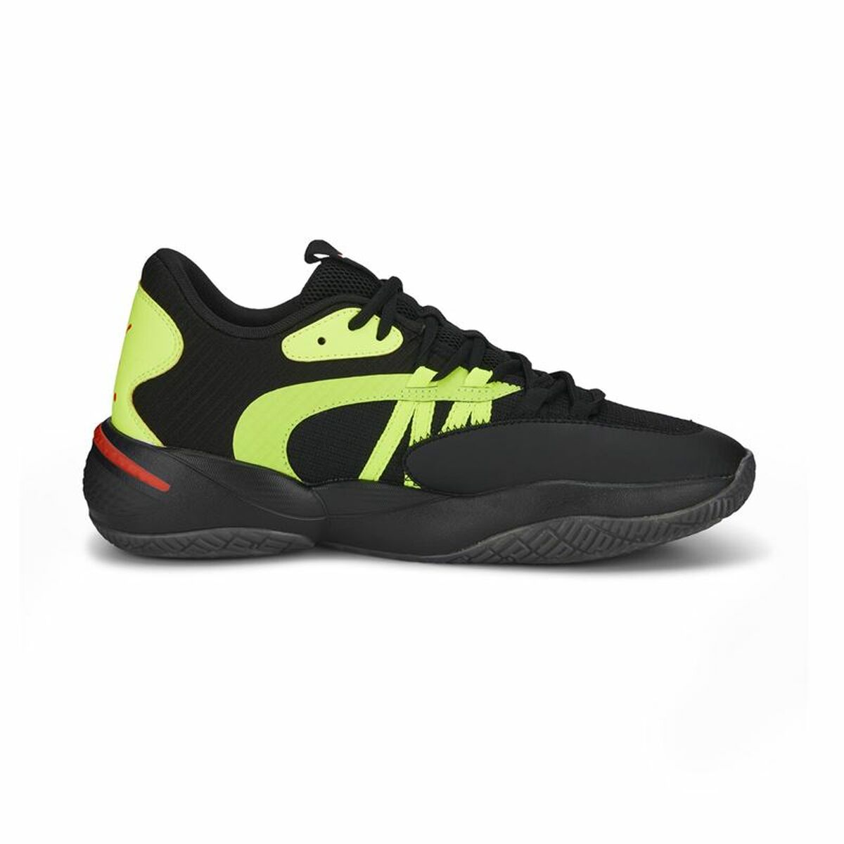 Basketballschuhe für Erwachsene Puma Court Rider 2.0 Glow Stick Gelb Schwarz