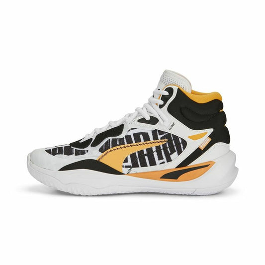 Basketballschuhe für Erwachsene Puma Playmaker Pro Mid Weiß