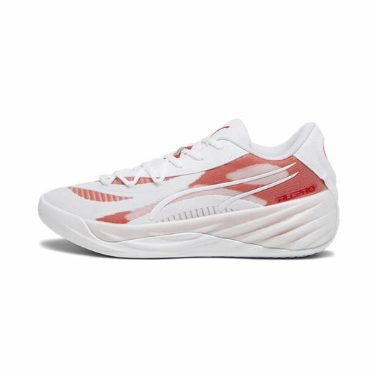 Basketballschuhe für Erwachsene Puma All-Pro Nitroam Weiß