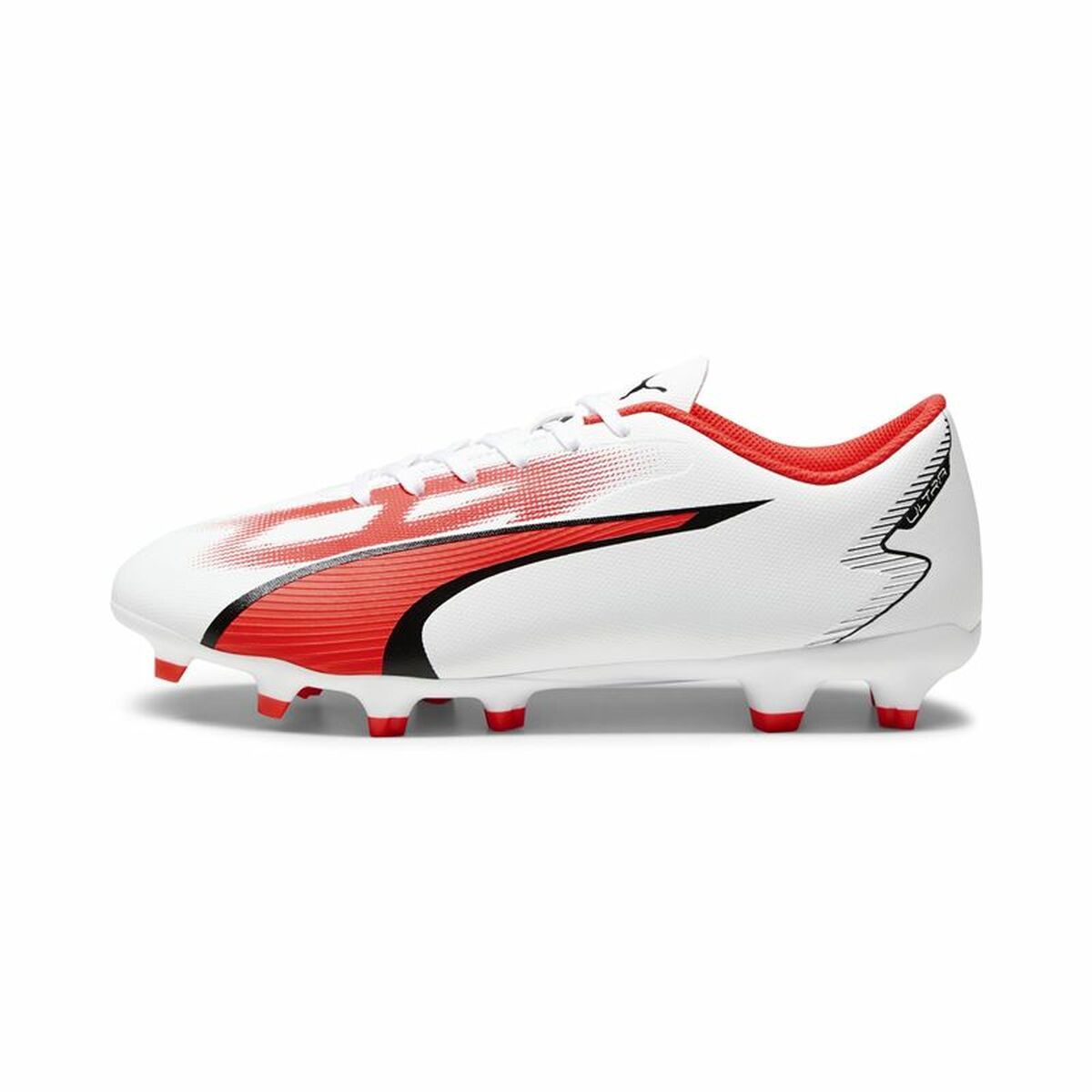 Fußballschuhe für Erwachsene Puma Ultra Play FG/AG Weiß Rot