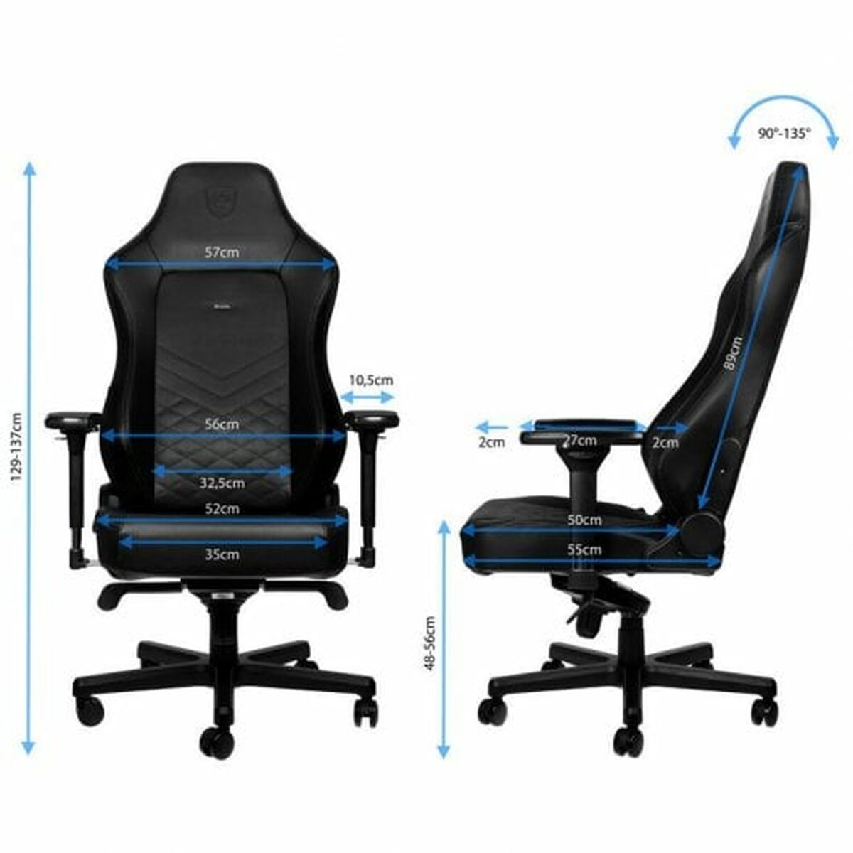 Gaming-Stuhl Noblechairs Hero Schwarz