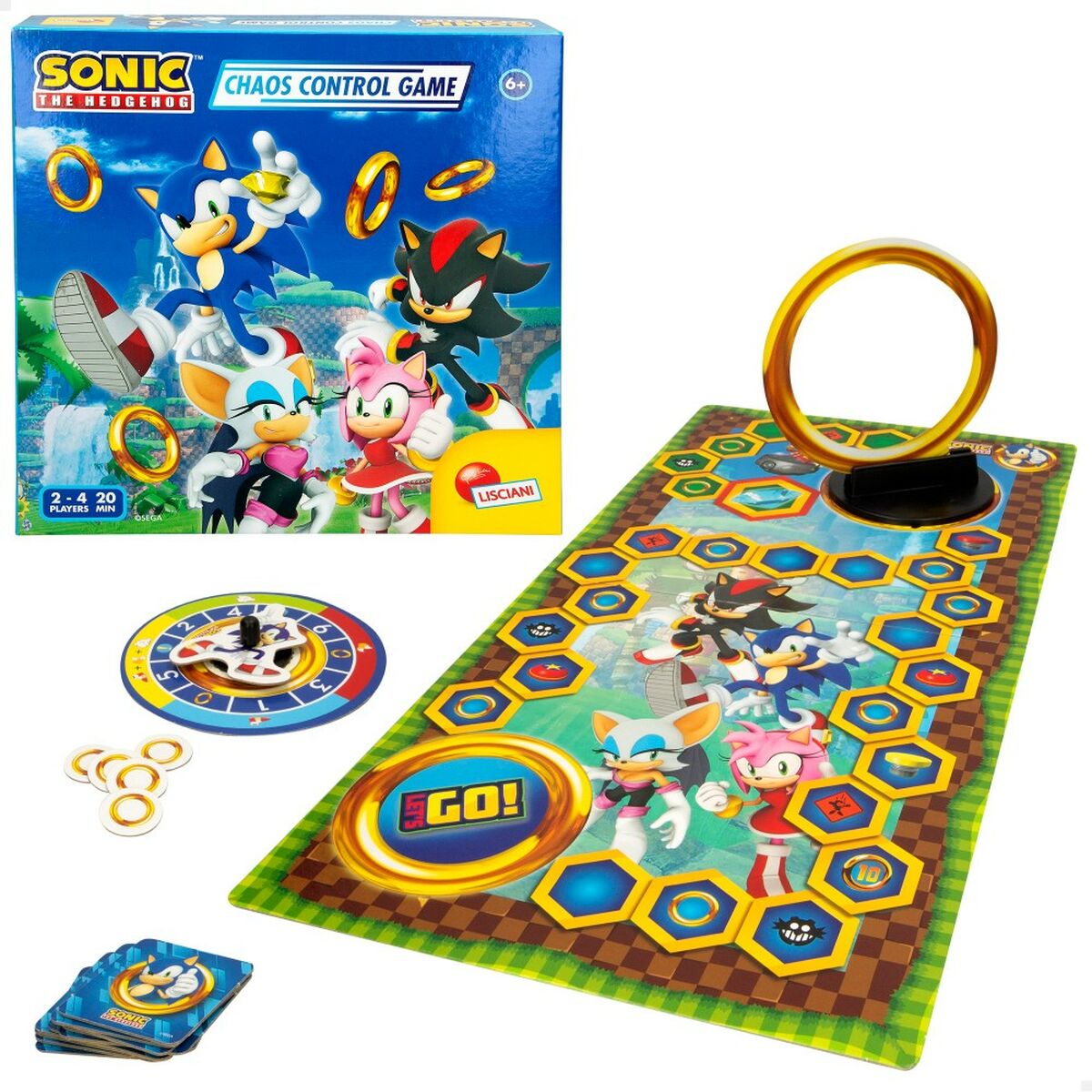 Tischspiel Sonic Chaos Control Game (6 Stück)