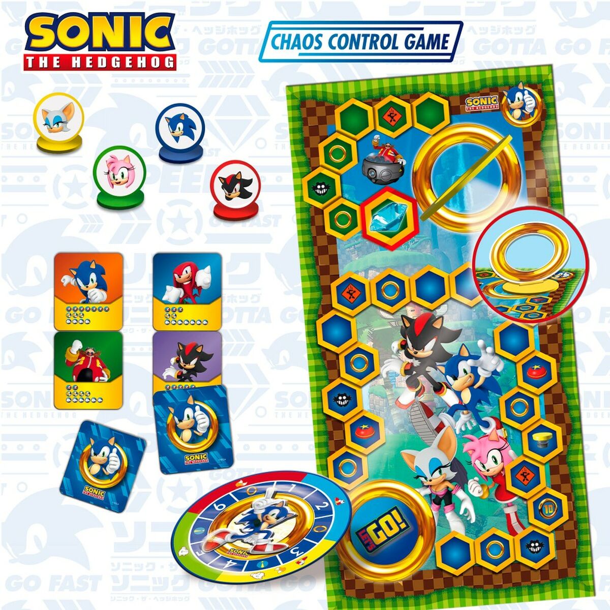 Tischspiel Sonic Chaos Control Game (6 Stück)