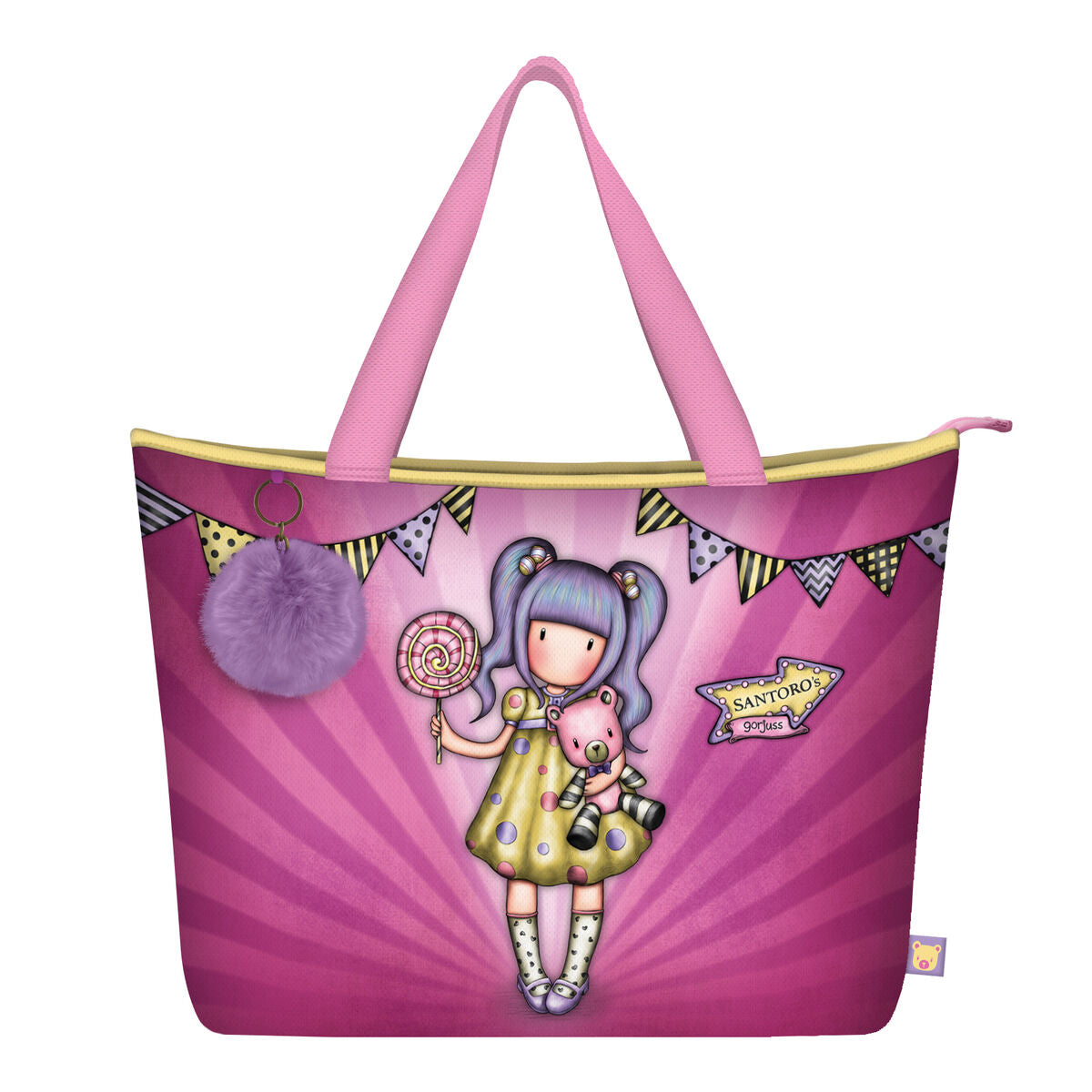 Handtasche Gorjuss First prize Lila (41.5 x 30 x 13 cm)