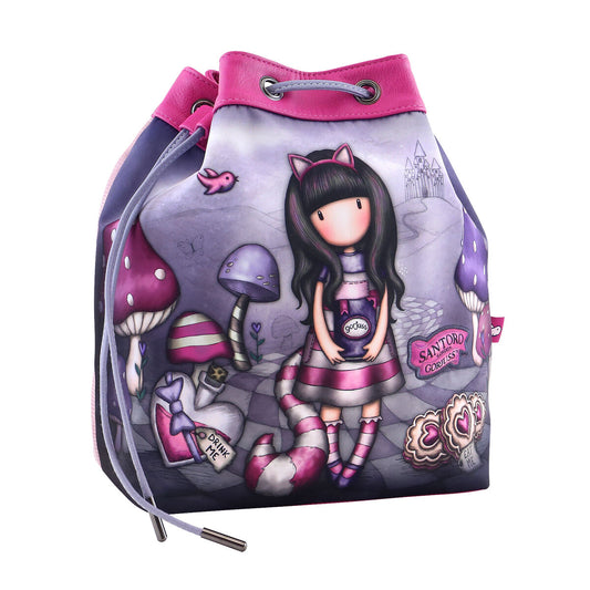 Rucksack für Kinder Gorjuss Cheshire cat Lila 25.5 x 28 x 17.5 cm