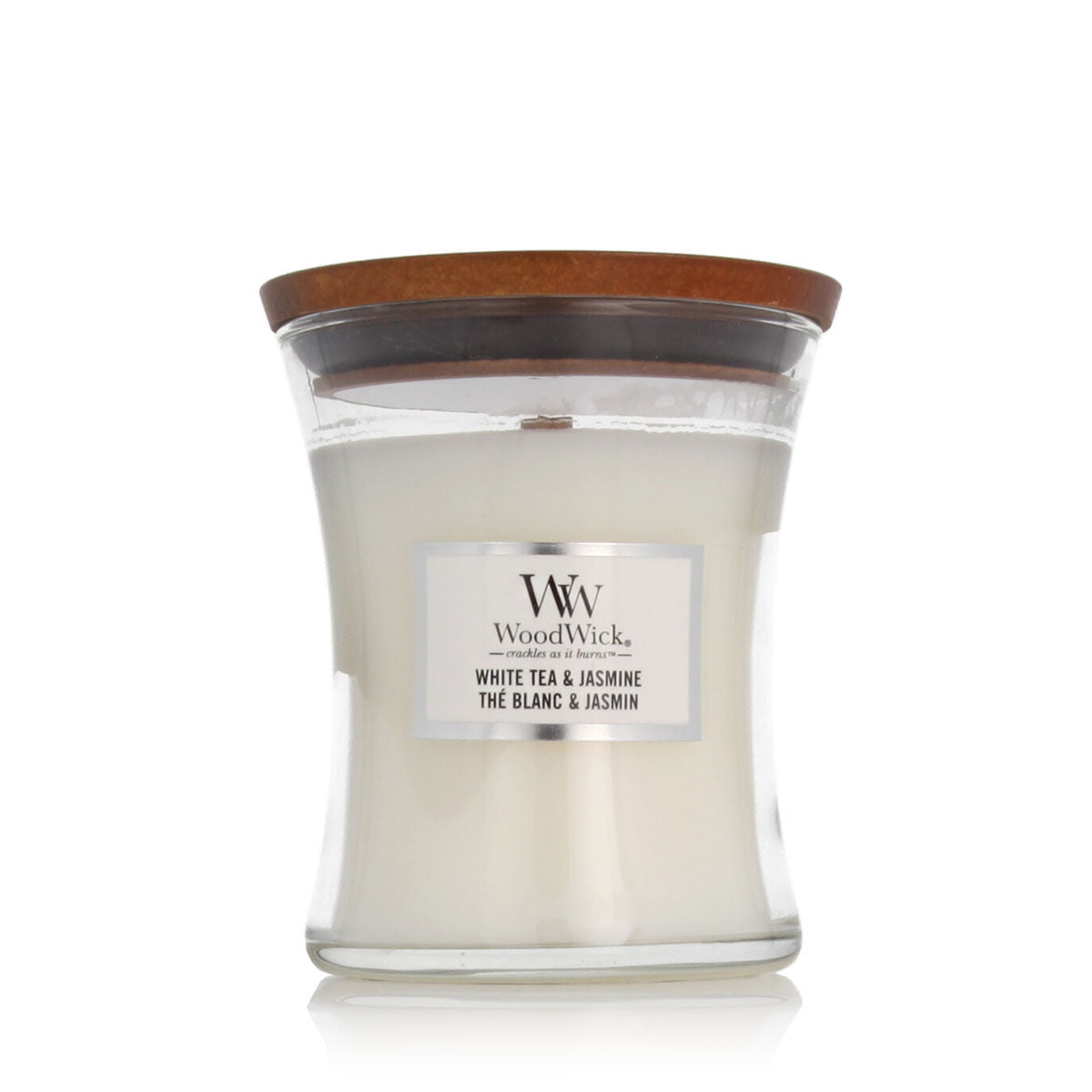 Duftkerze Woodwick 275 g Jasmin Weisser Tee