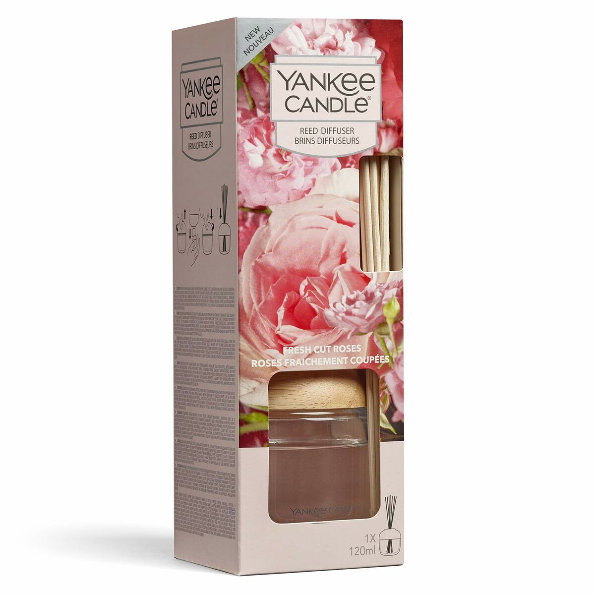 Parfümierte Stäbe Yankee Candle Rosen 120 ml