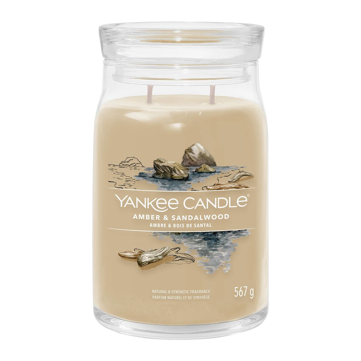 Duftkerze Yankee Candle 567 g Amber & Sandalwood