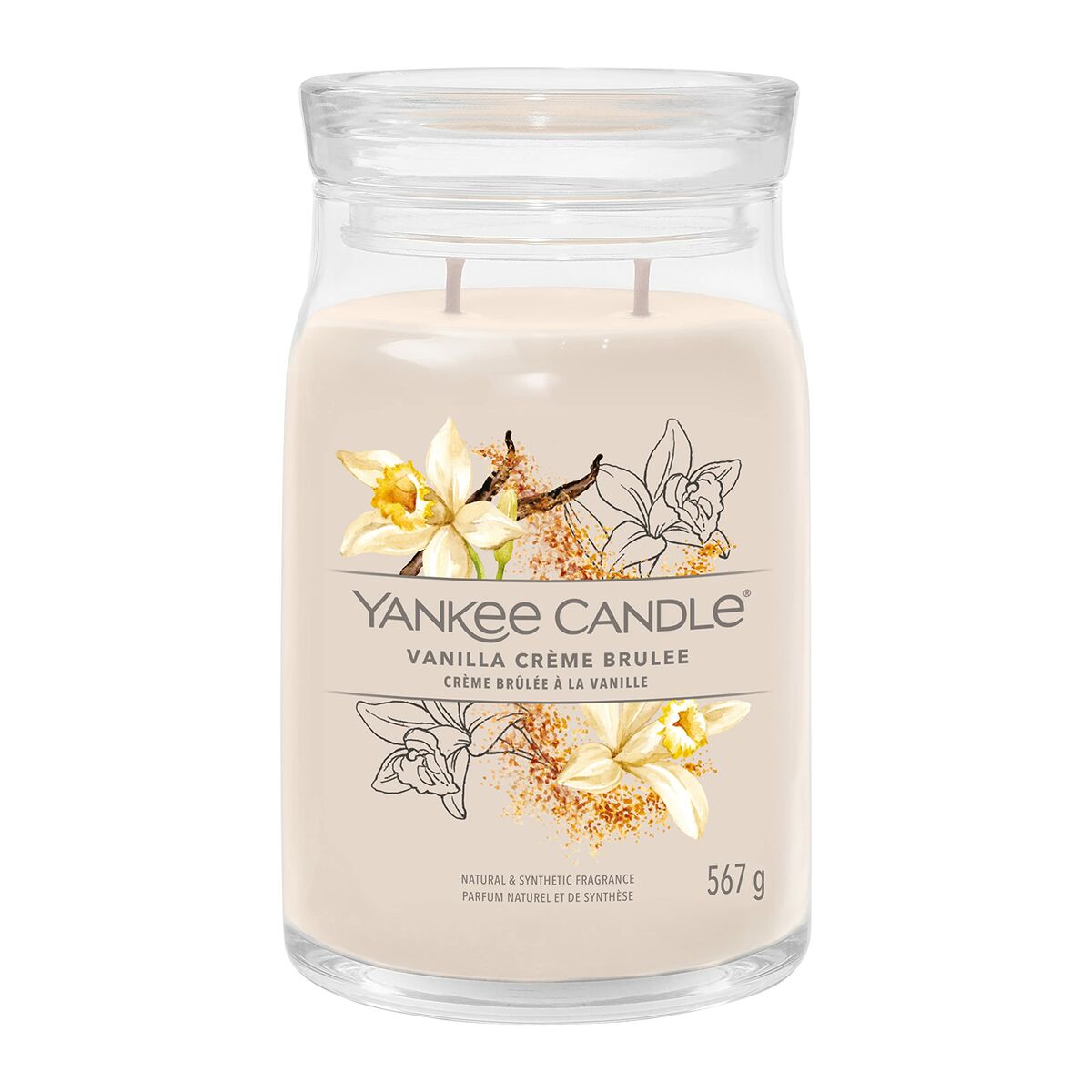 Duftkerze Yankee Candle 567 g Vanilla Crème Brûlée