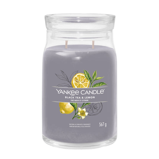 Duftkerze Yankee Candle Zitronengelb Schwarzer Tee 567 g