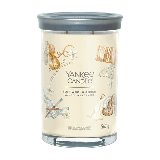 Duftkerze Yankee Candle 567 g Wool & Amber