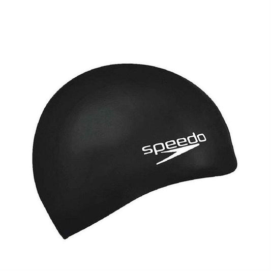 Bademütze Speedo PLAIN FLAT Schwarz Silikon