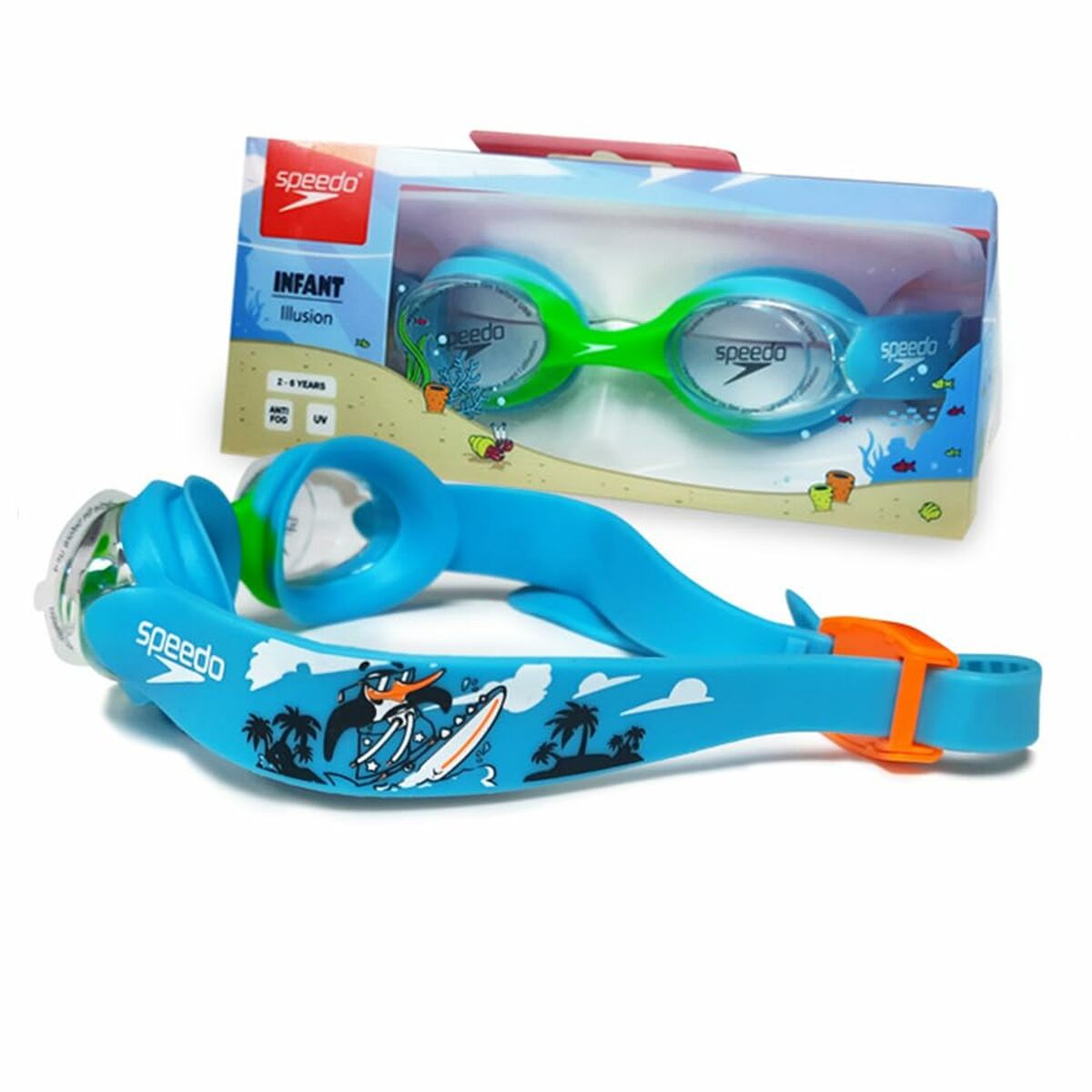 Kinder-Schwimmbrille Speedo 8-1211514638 Blau Einheitsgröße