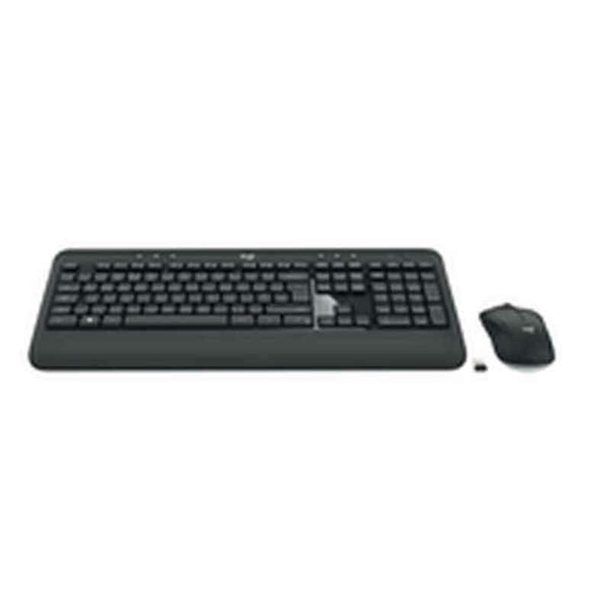 Tastatur und Gaming Maus Logitech 920-008680 Schwarz Schwarz/Weiß Spanisch Qwerty Spanisch