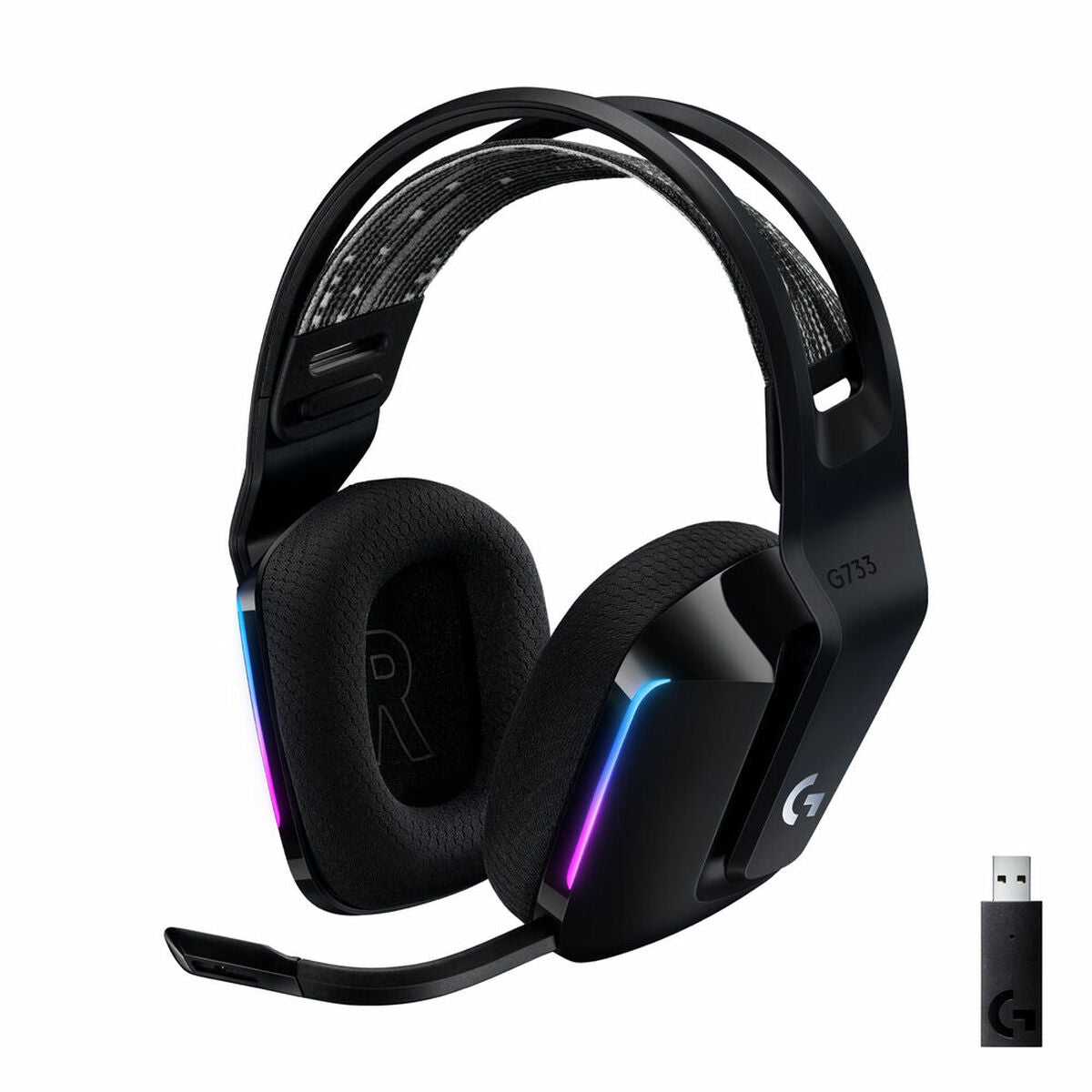 Gaming Headset mit Mikrofon Logitech G733 Lightspeed Headset