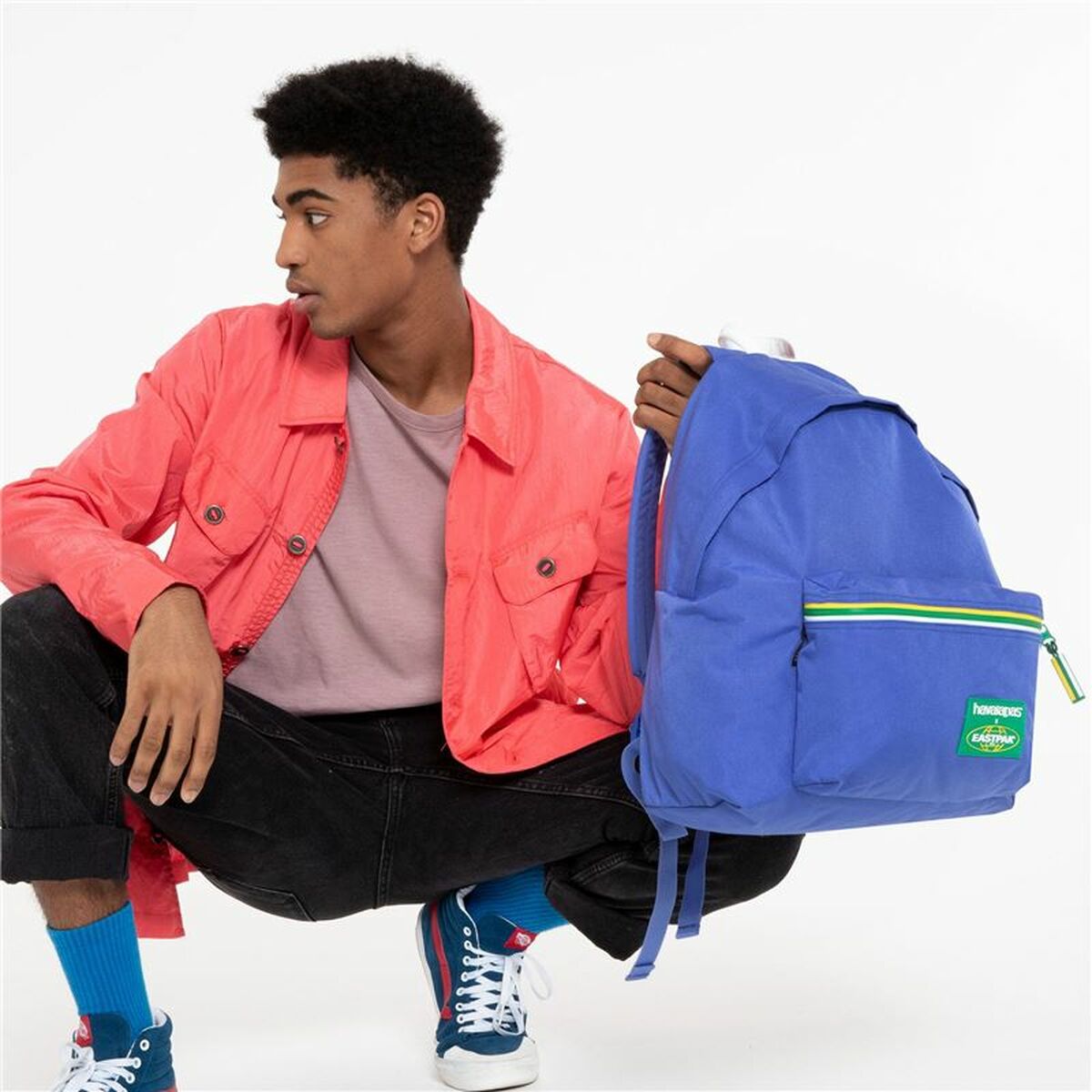 Lässiger Rucksack Eastpak x Havaianas Padded Pak'r Einheitsgröße Blau