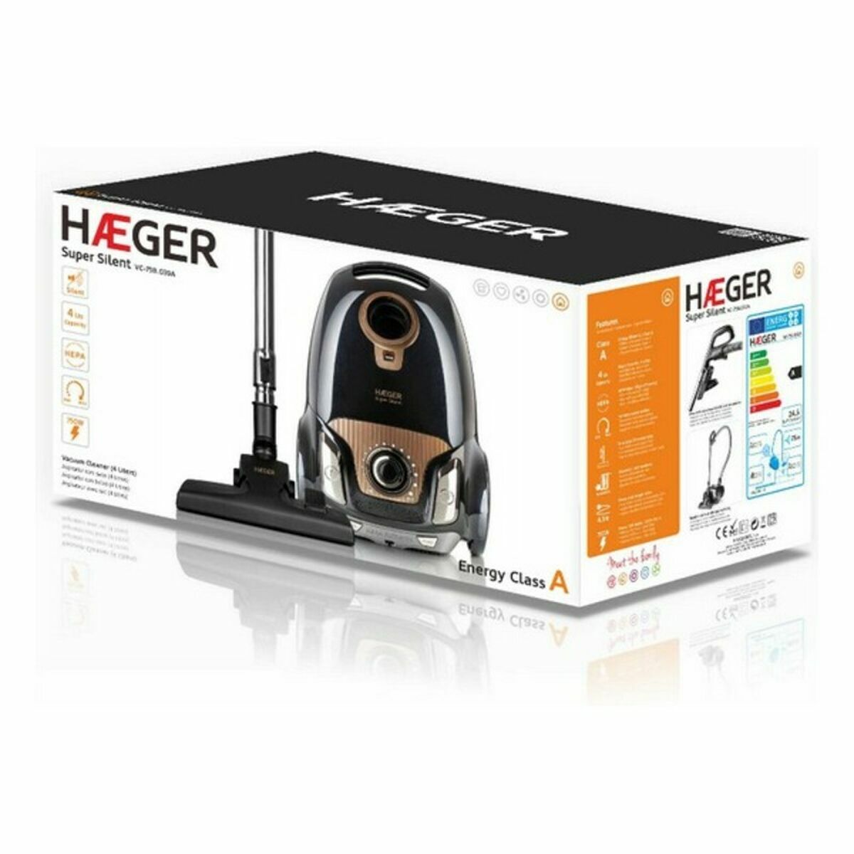 Staubsauger Haeger VC-75B.039A Schwarz 750 W