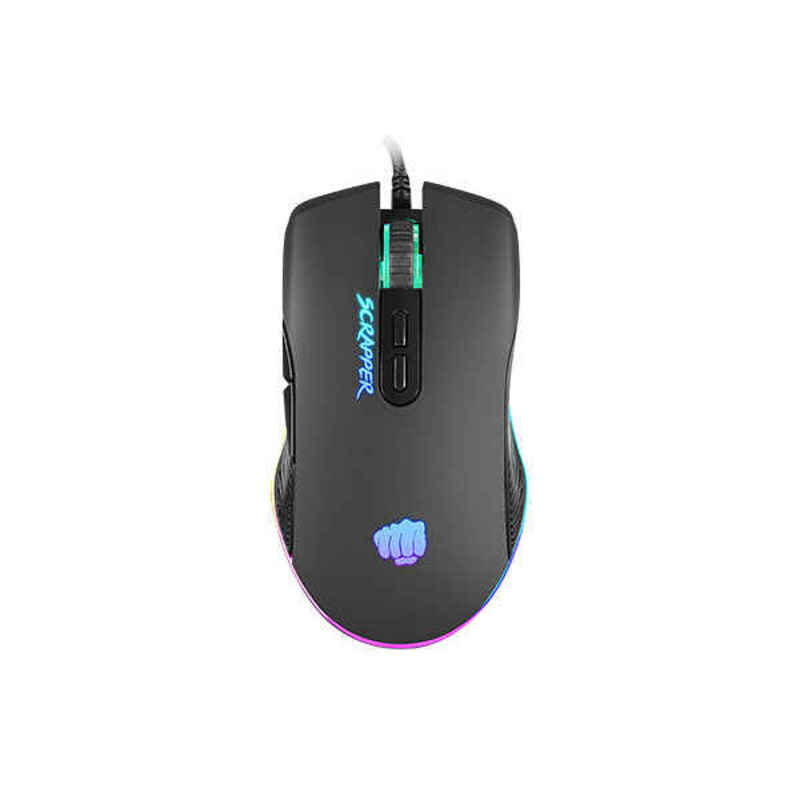 Gaming Maus Natec NFU-1699 RGB 6400 DPI Schwarz