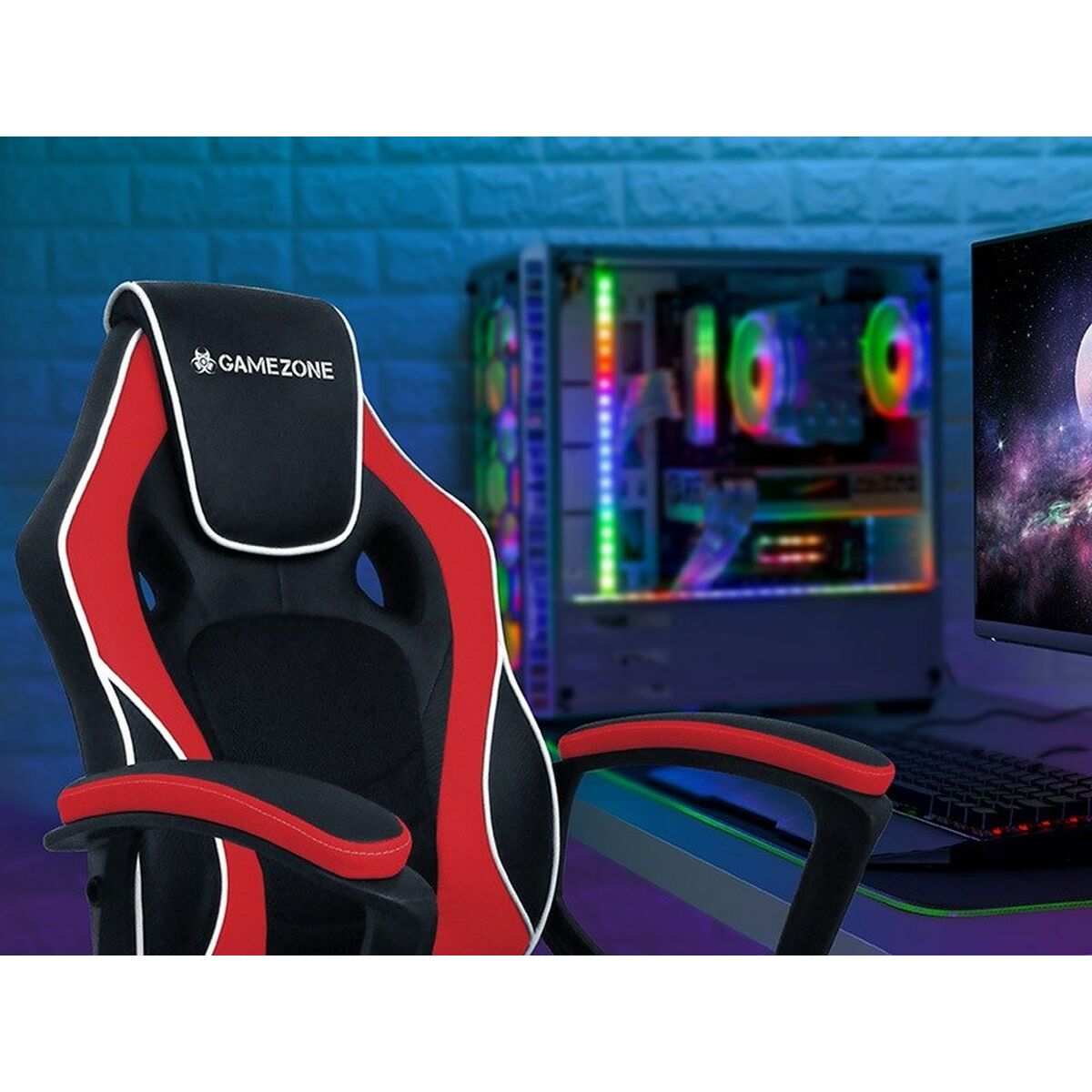 Gaming-Stuhl Tracer TRAINN47145 Schwarz Rot