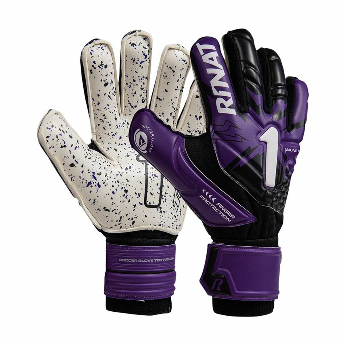 Torwarthandschuhe Rinat Magnetik Spine Turf Lila