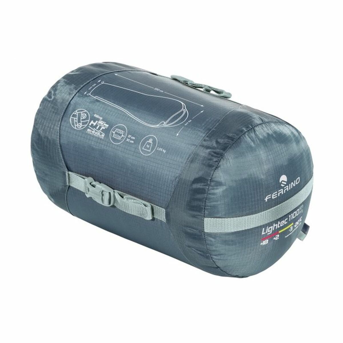 Schlafsack Ferrino Lightech SM 1100 Lady Blau 200 x 75 x 50 cm