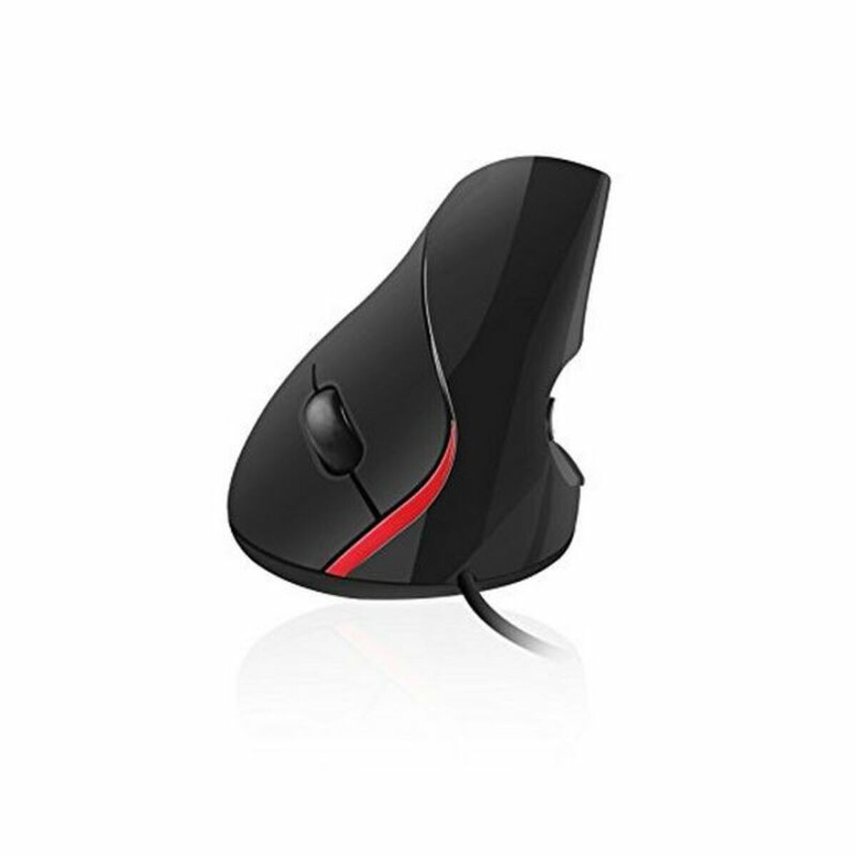 Ergonomische optische Maus Ewent EW3156 1000 dpi USB Schwarz Schwarz/Rot Rot/Schwarz