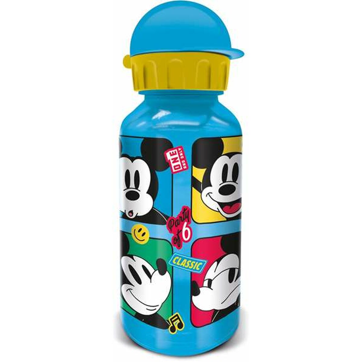 Flasche Mickey Mouse Fun-Tastic  370 ml Für Kinder Aluminium