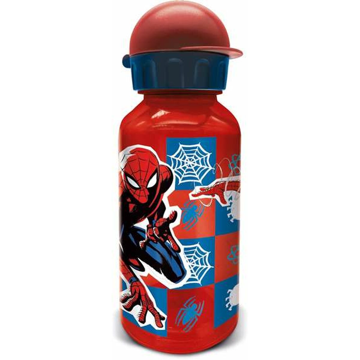 Flasche Spider-Man Arachnid Grid  370 ml Für Kinder Aluminium