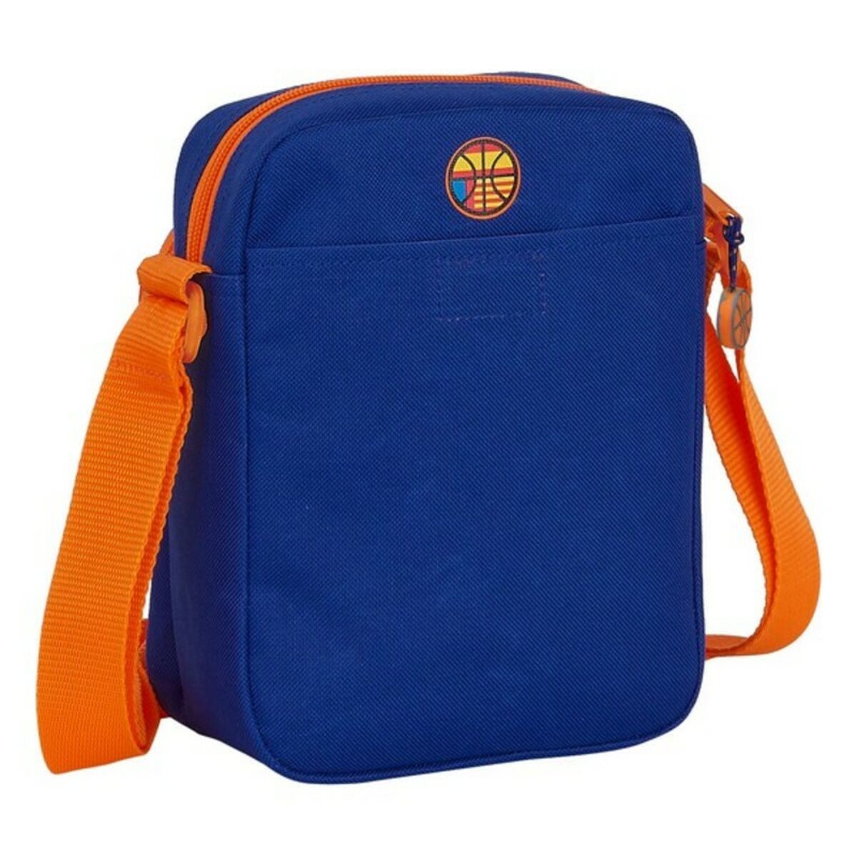 Schultertasche Valencia Basket Blau Orange (16 x 22 x 6 cm)